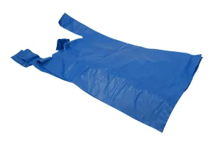 12 x 18 x 24 23mu Blue Recycled Vest Plastic Carrier Bags (Falcon 2)