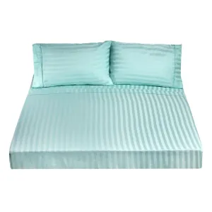 1200TC Sateen Damask Stripe Sheet Set - Queen, Royal Comfort