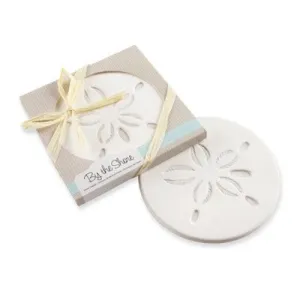 12ct "By the Shore" Sand Dollar Coaster