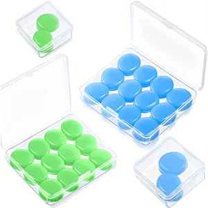 12PCS Soft Silicone Earplugs Noise Reduction Reusable Comfortable