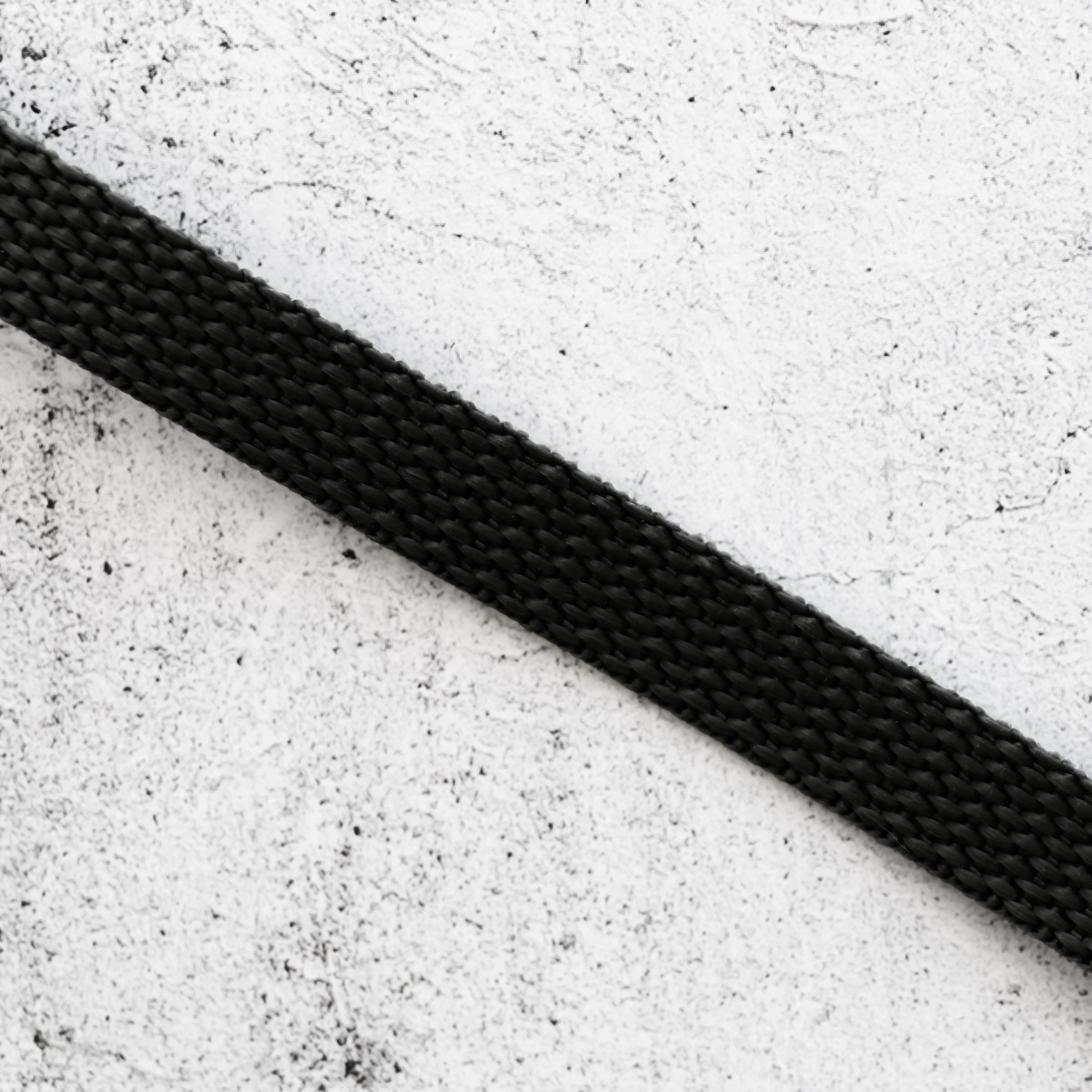 1/2" Black Polyester Webbing