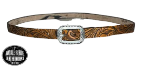 1/2" Rustler Western Leather Hatband