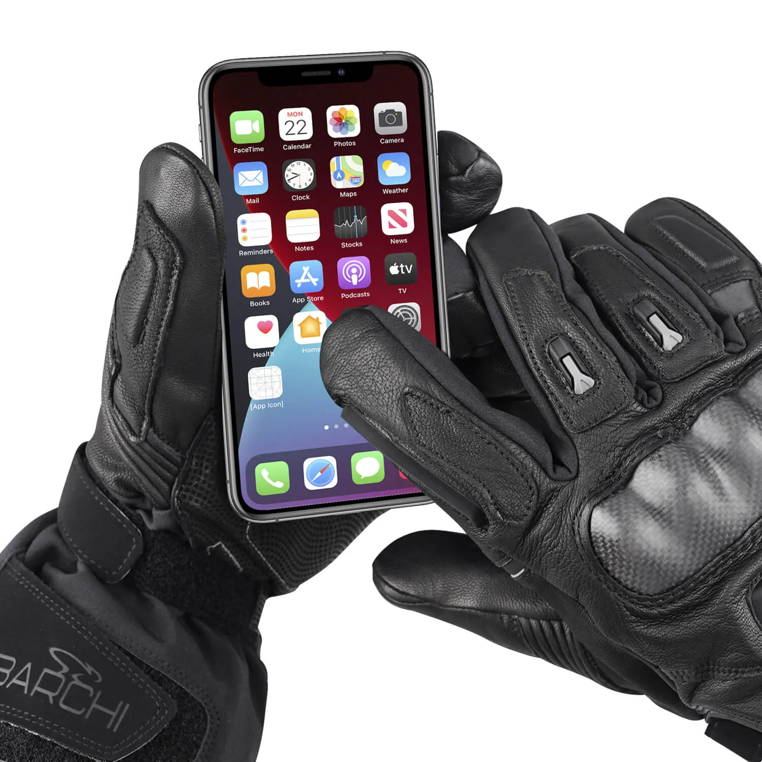 12V Waterproof Heated Motorcycle Gloves