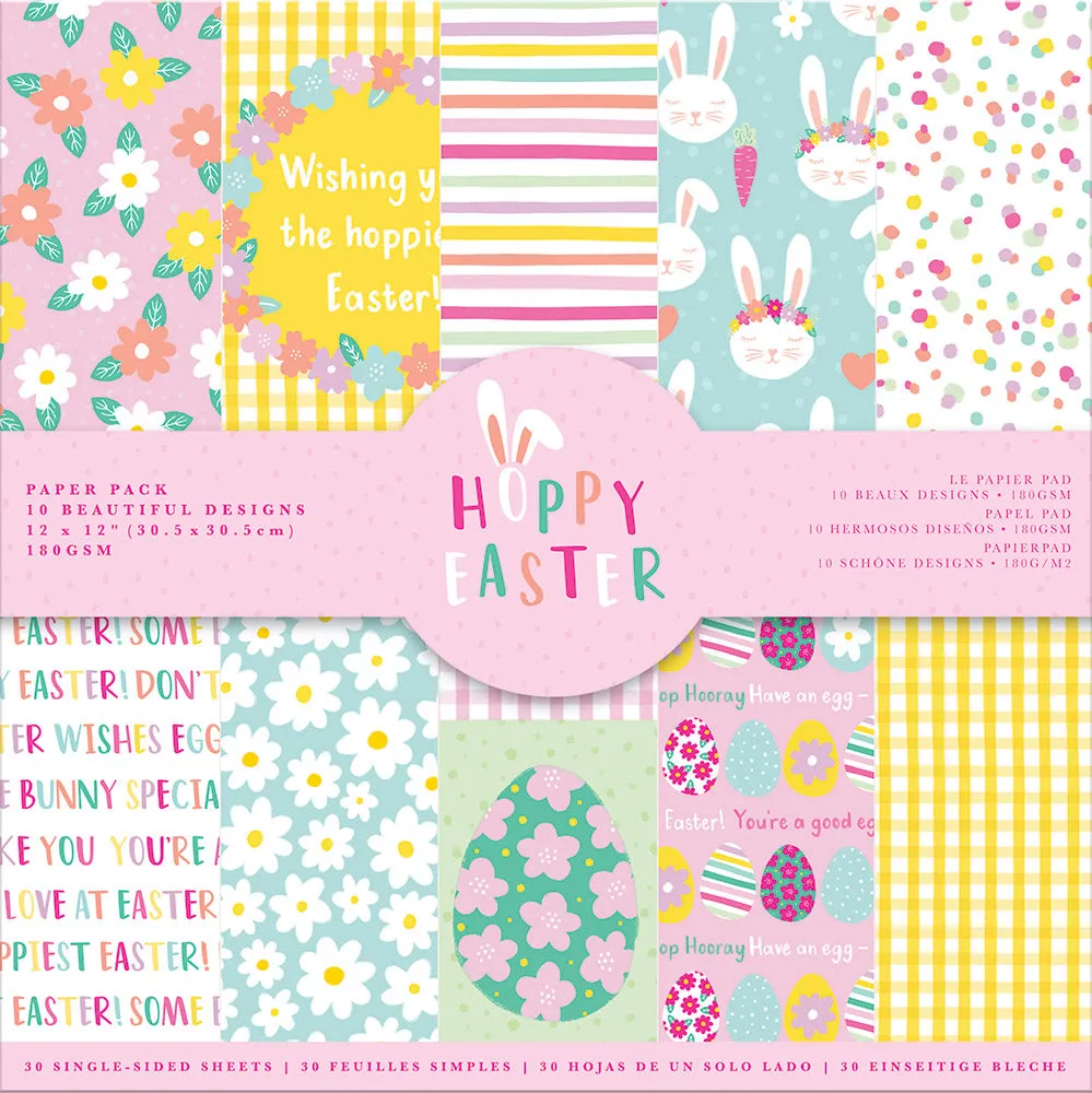 12x12" Paper Pack - Hoppy Easter- 30pk - Violet Studios