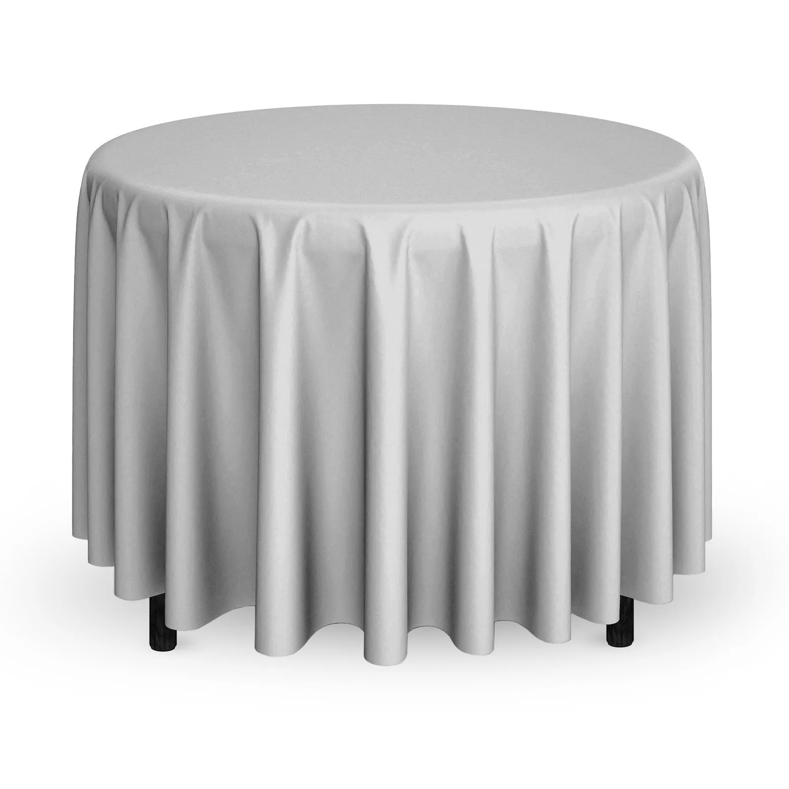 132" Round Polyester Fabric Tablecloths by Mill & Thread