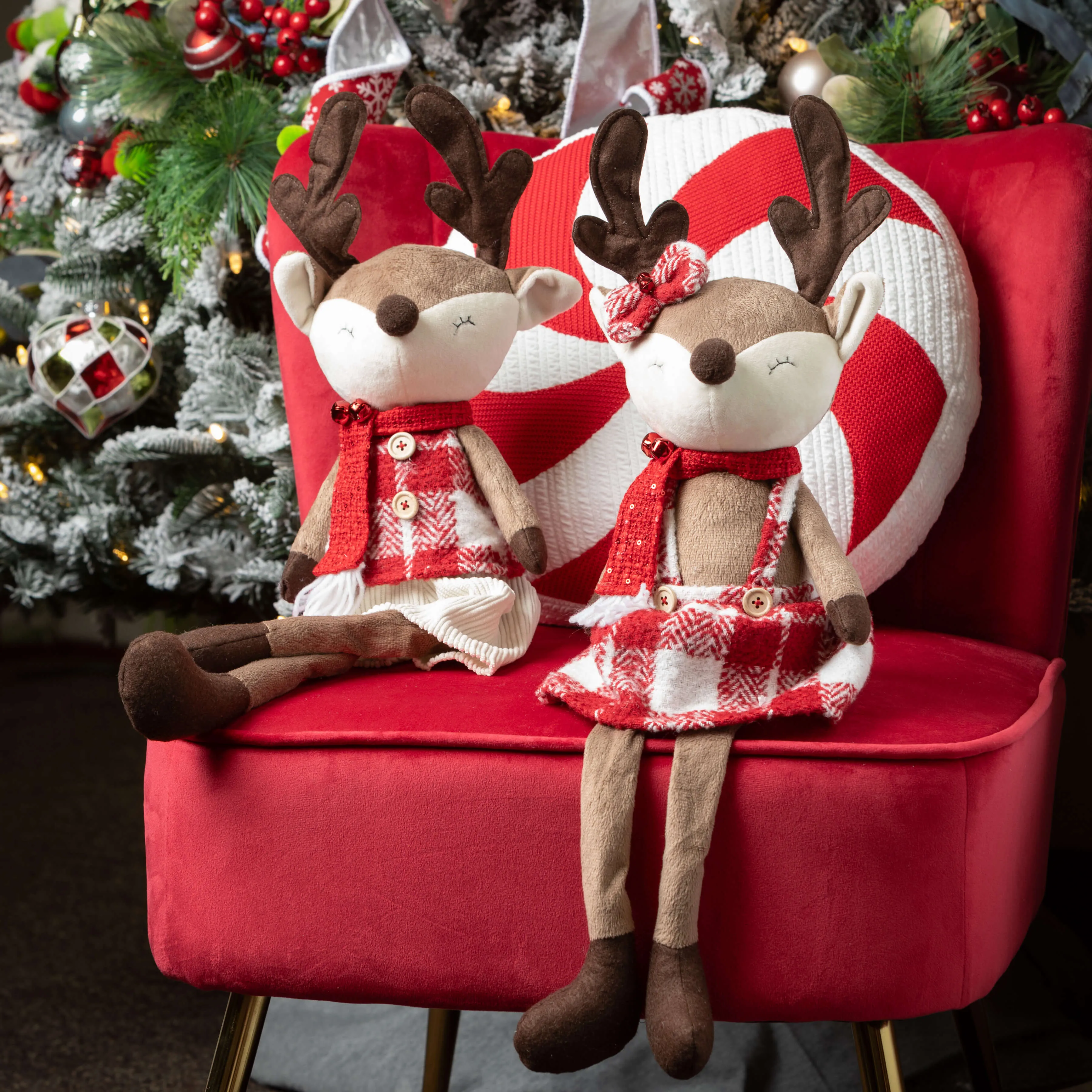 14.25" Plush Reindeer Games Figurines