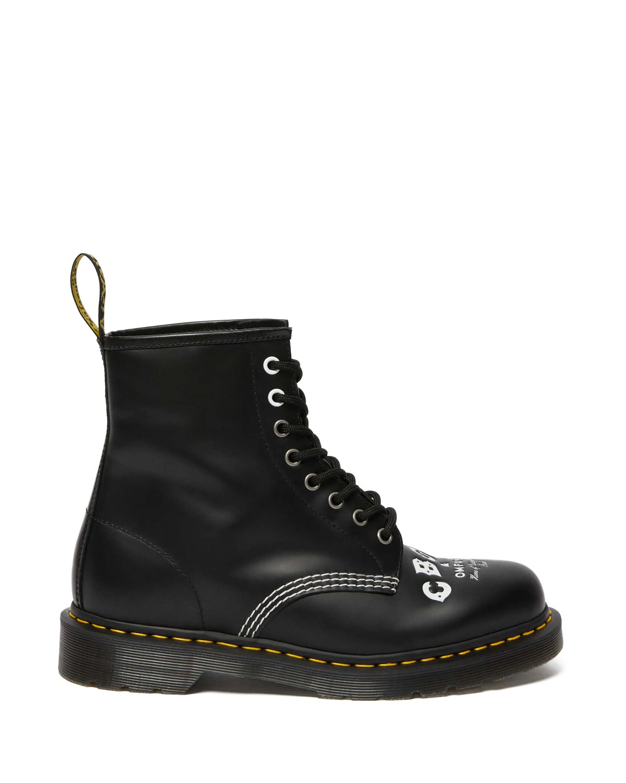 1460 CBGB x OMFUG Black Smooth Leather Lace Up Boot