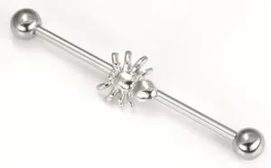 14g 1.5" Spider Industrial Barbell