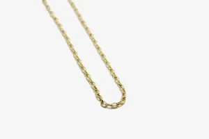 14k   18k Yellow Gold Oval Link Chain Necklace