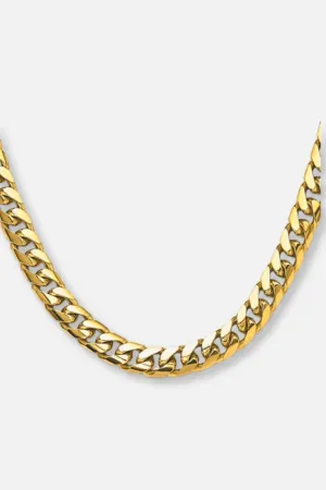 14k 6.75mm 20” Solid Miami Cuban Chain