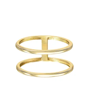 14k Gold Double Band Ring