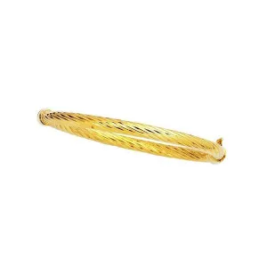 14K Gold Illustrious Twisted Bangle