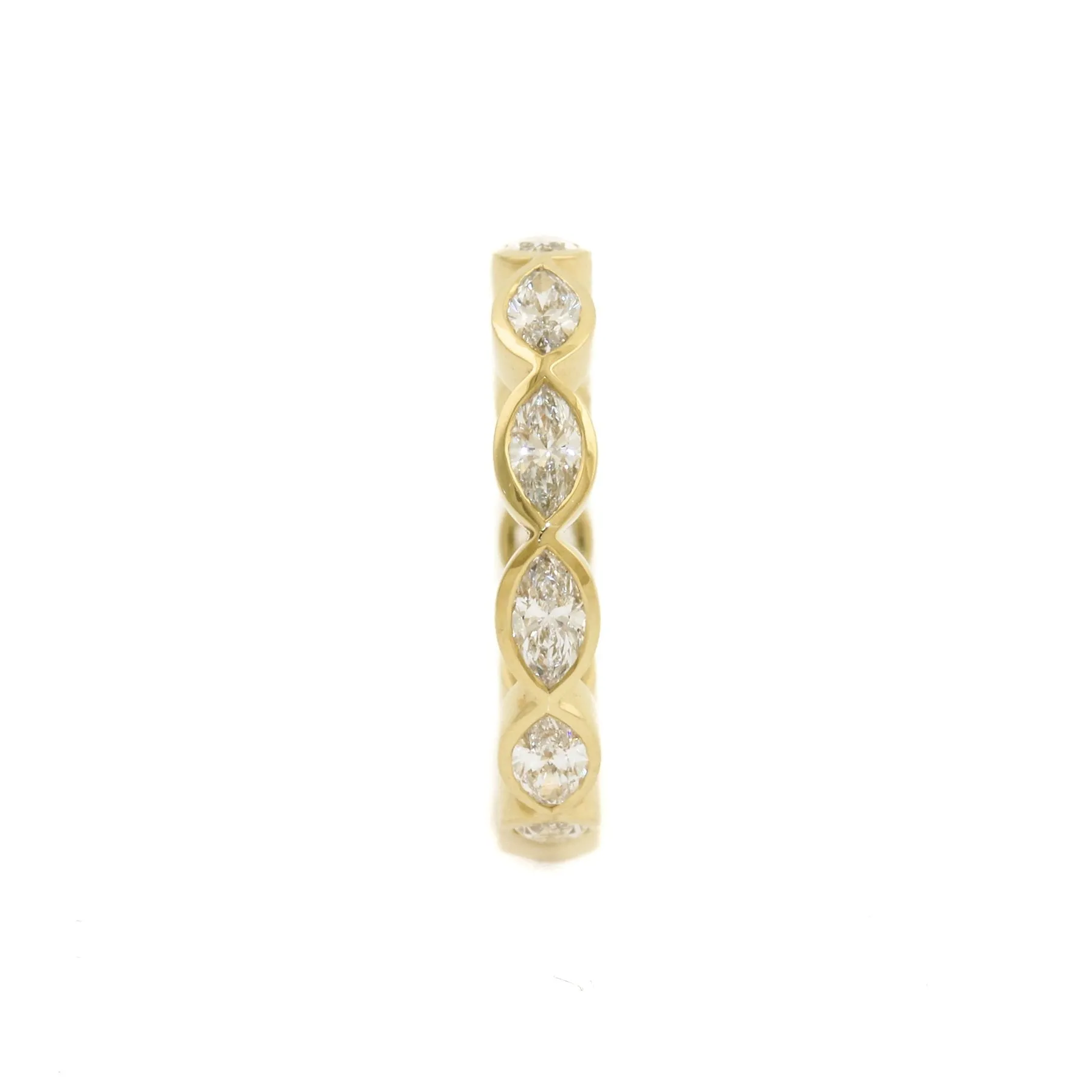 14K Gold Marquise Diamond Eternity Band