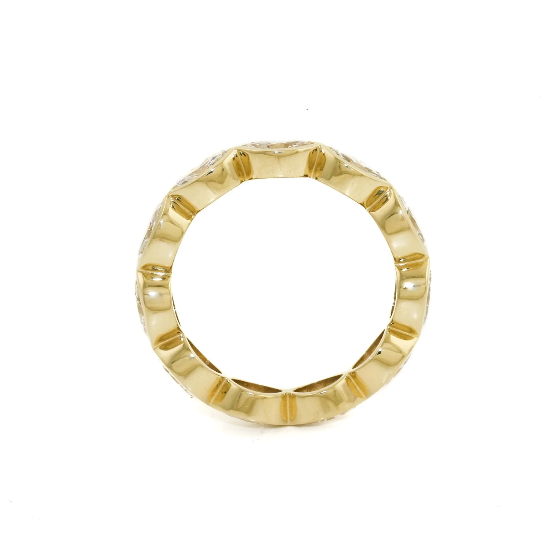 14K Gold Marquise Diamond Eternity Band