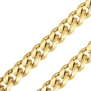 14K REAL Solid Yellow Gold 2.00mm-12.50mm Diamond Cut CUBAN Chain