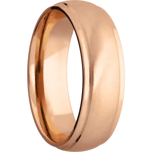 14K Rose Gold with Anglesatin , Polish Finish