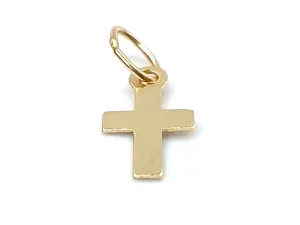 14K Solid Gold Cross , Sku#21-C