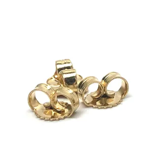 14K solid yellow gold earring backing, SKU# 11-27-1810