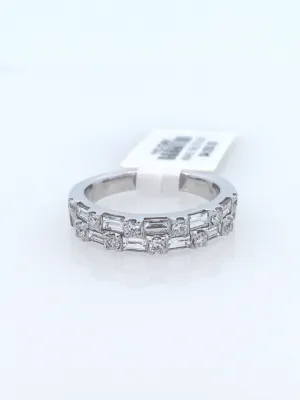 14K White Gold 1.00ct Diamond Women's Wedding Band