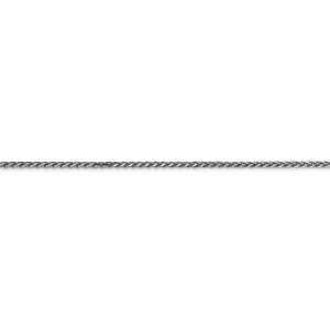 14k White Gold 1.40mm Diamond Cut Spiga Chain