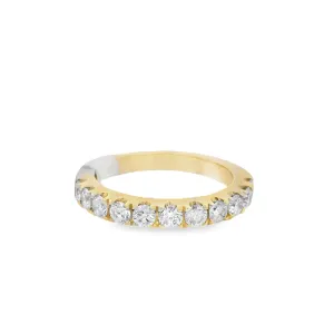 14K Yellow Gold 0.92ct Diamond Women's Wedding Band