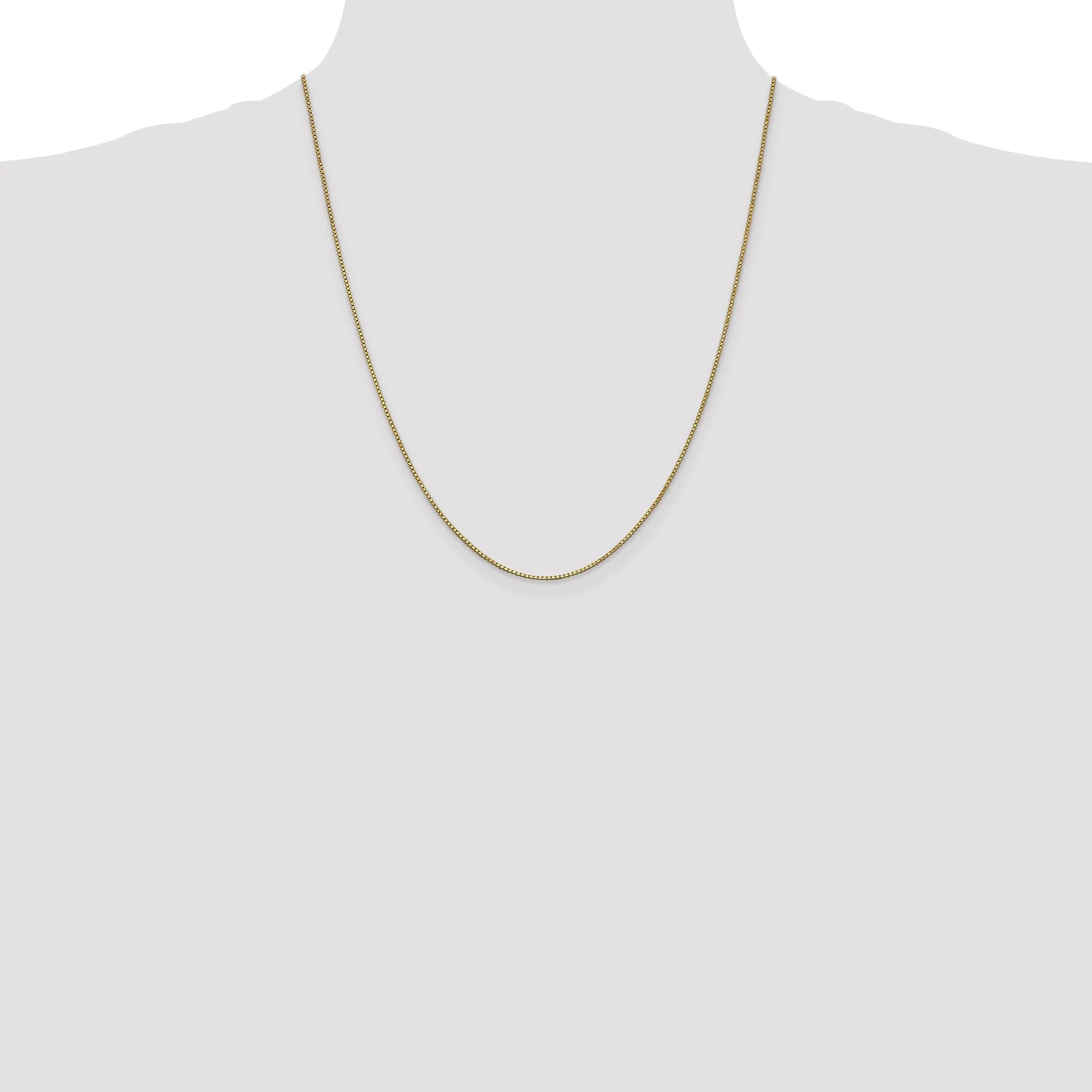 14k Yellow Gold 1 mm Box Chain