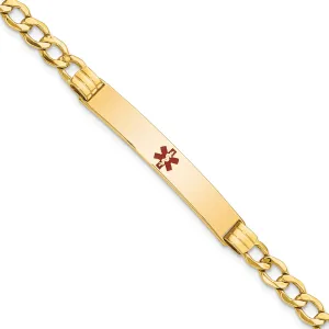 14K Yellow Gold Cuban Link Medical ID Bracelet