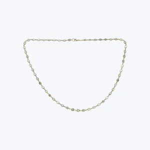 14K Yellow Gold Mother-Of-Pearl Square Necklace