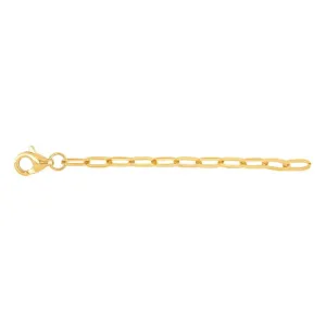 14K Yellow Gold Paperclip 2in Necklace Extender