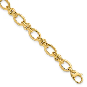 14k Yellow Gold Polished Bracelet