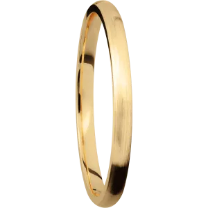 14K Yellow Gold with Satin Finish