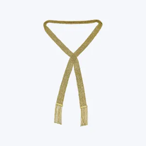 14K Yellow Gold Woven Scarf Necklace