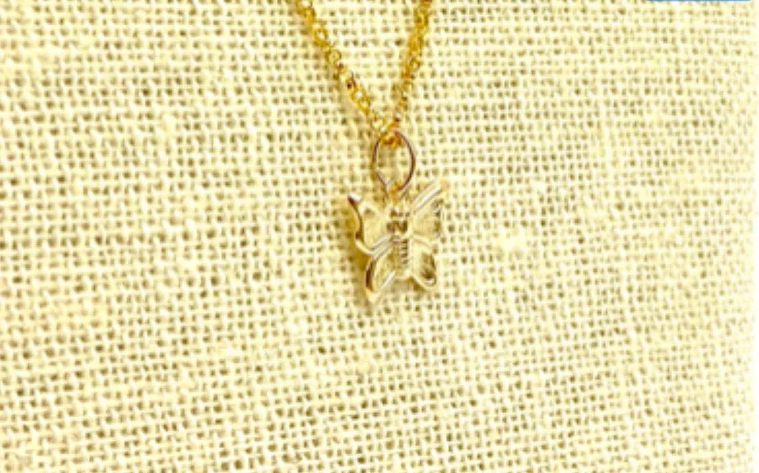 14KGF Butterfly Charm 2074-C