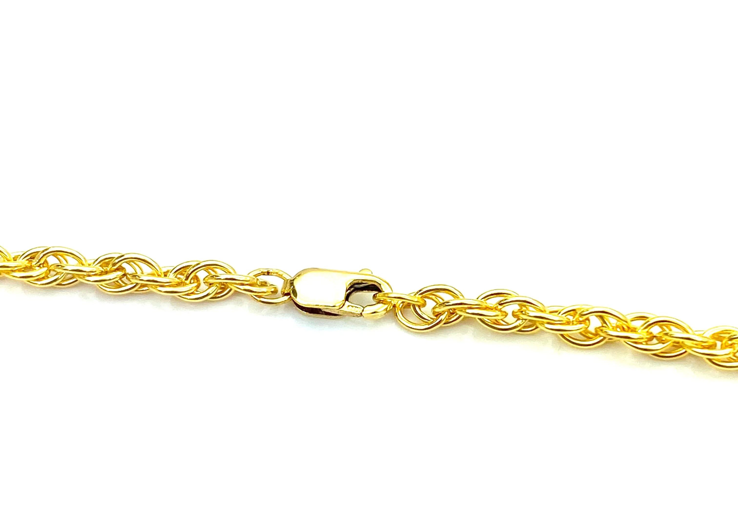 14KGF Double Rope Chain 18” 20” 22” 24” , Sku#25R