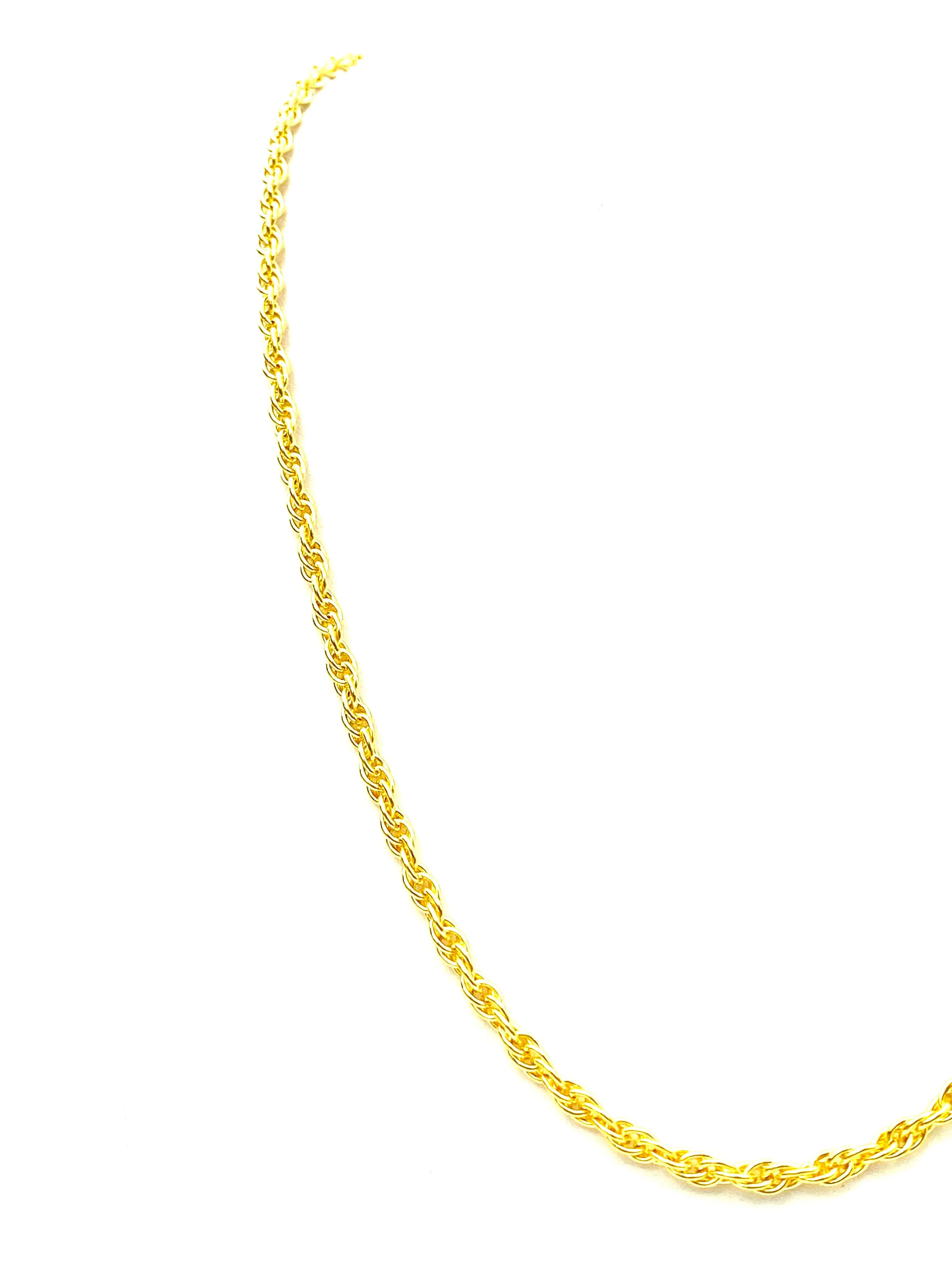 14KGF Double Rope Chain 18” 20” 22” 24” , Sku#25R