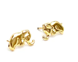 14KGF Elephant Studs , Sku#2021-4