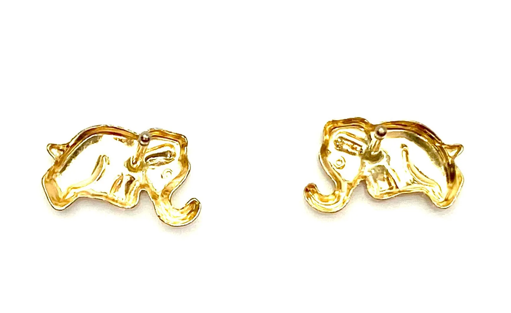 14KGF Elephant Studs , Sku#2021-4