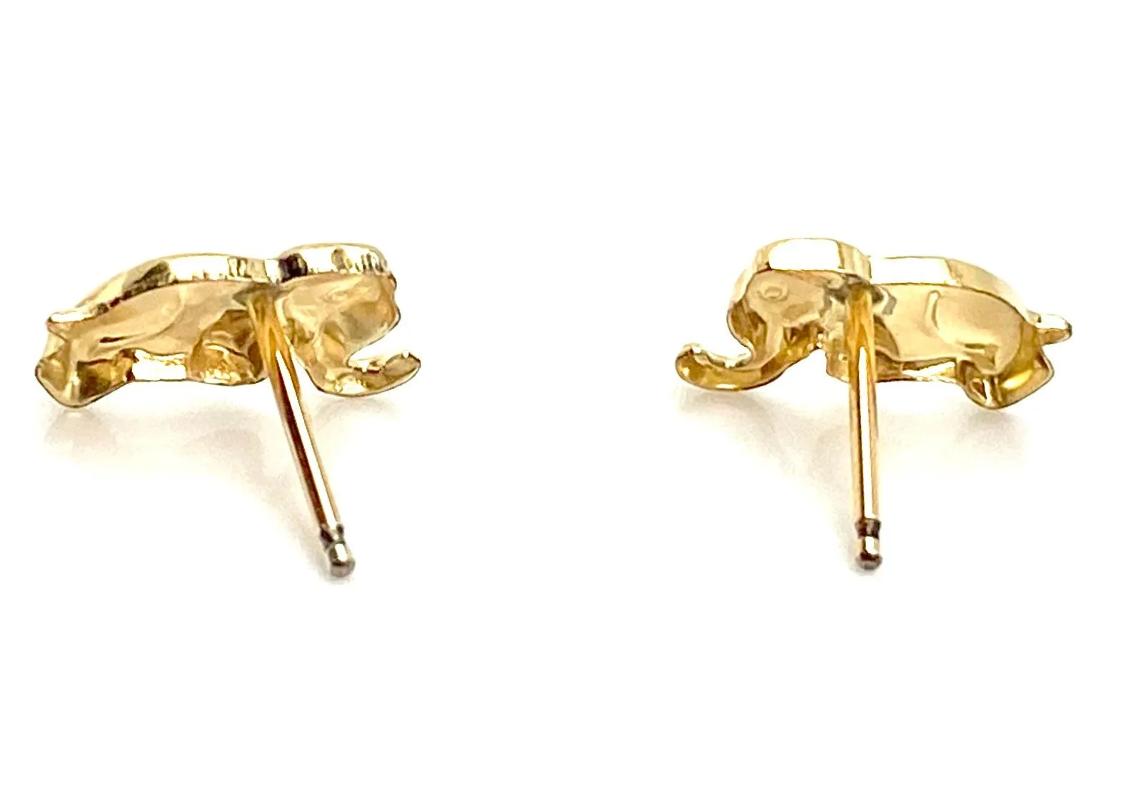 14KGF Elephant Studs , Sku#2021-4