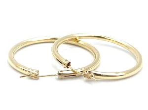 14KGF Hoop Earrings , Sku#200 C 3 GF