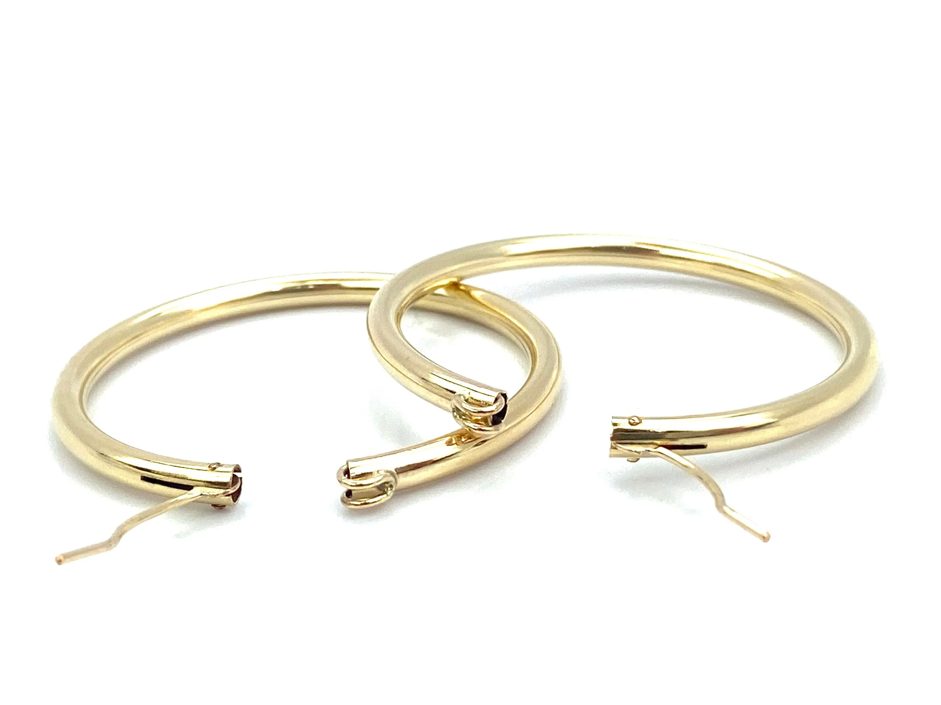 14KGF Hoop Earrings , Sku#200 C 3 GF