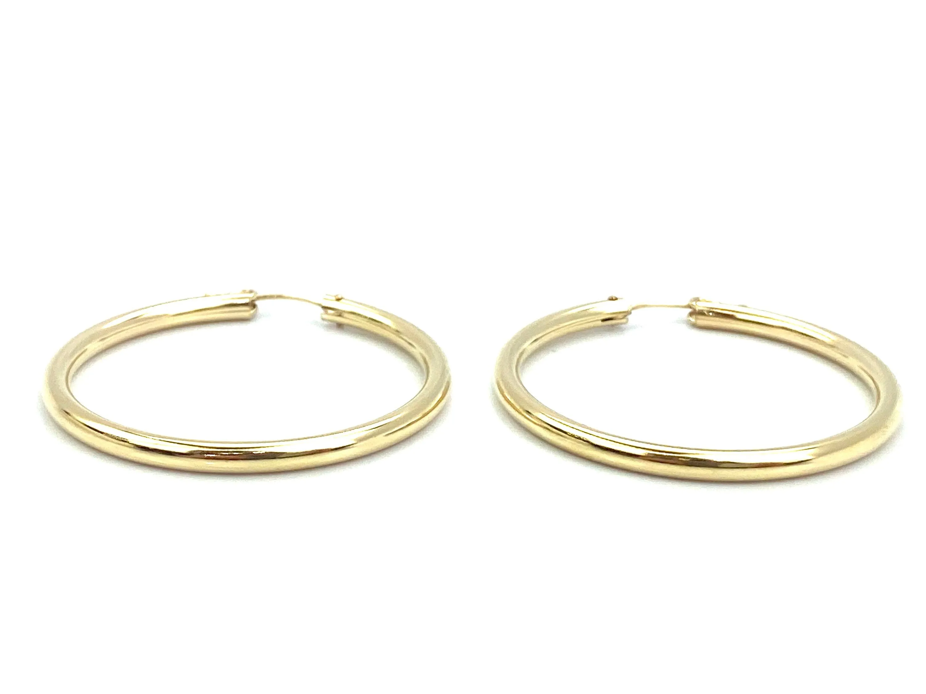 14KGF Hoop Earrings , Sku#200 C 3 GF