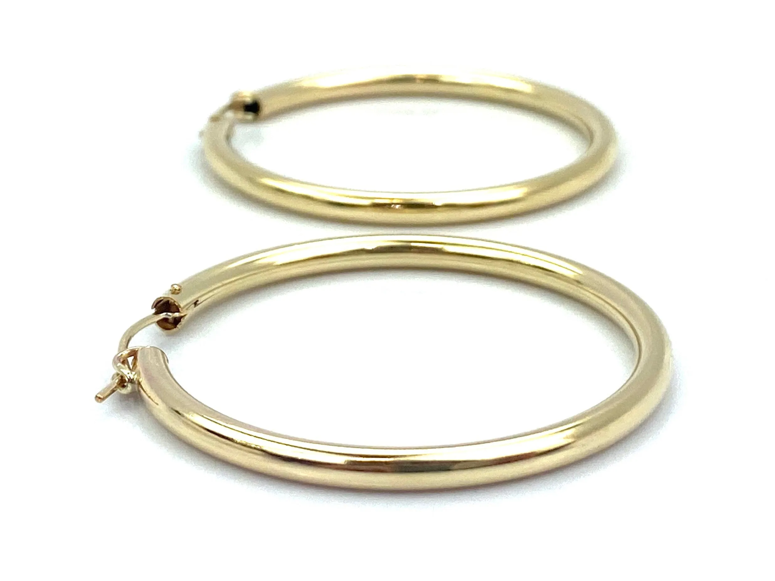 14KGF Hoop Earrings , Sku#200 C 3 GF