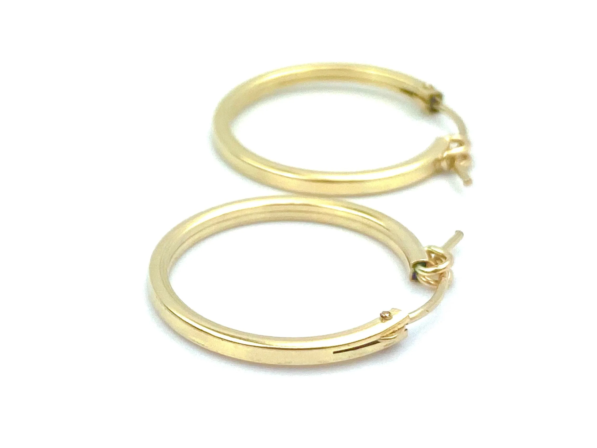 14KGF Square Hoops , Sku#070 SQC 1