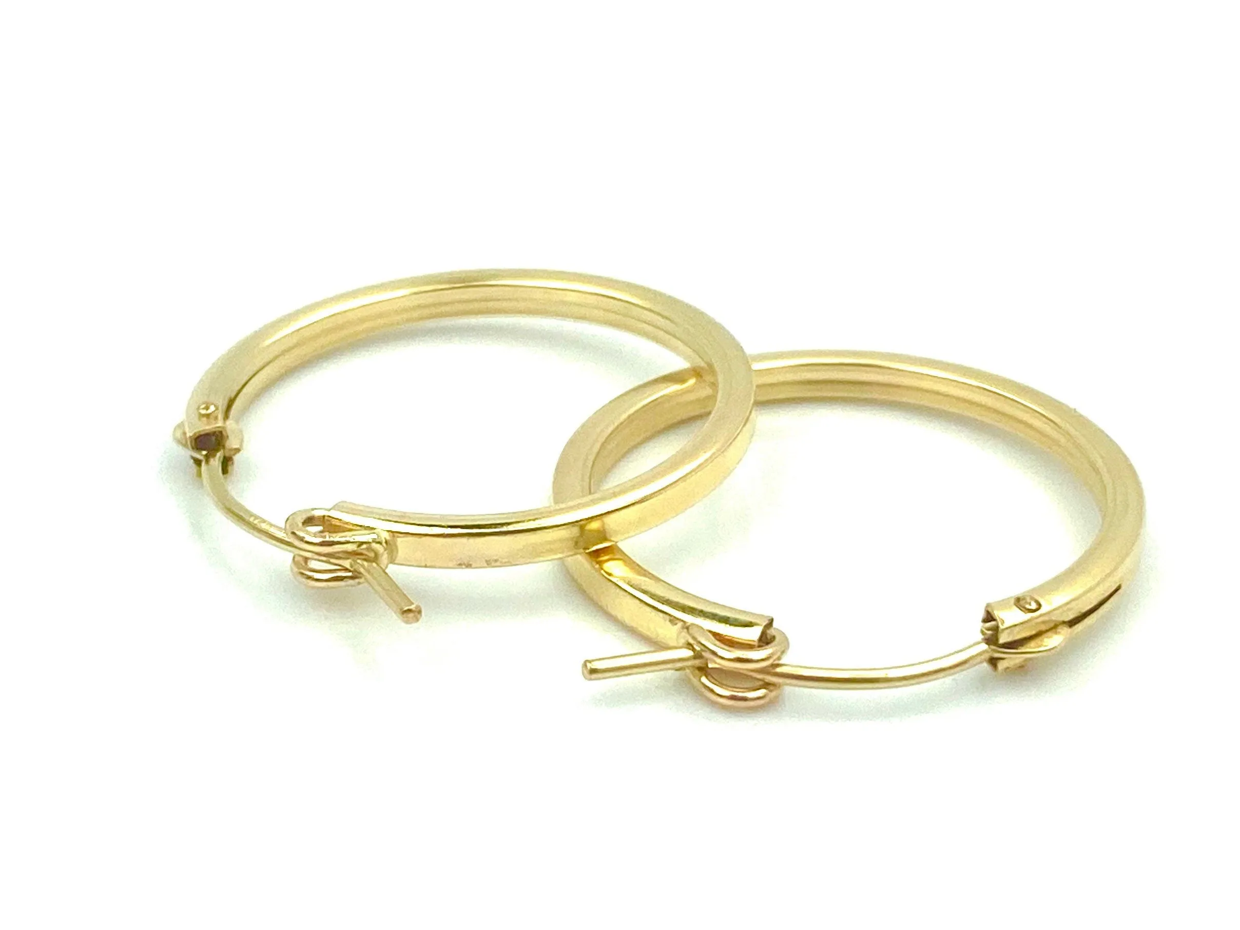 14KGF Square Hoops , Sku#070 SQC 1