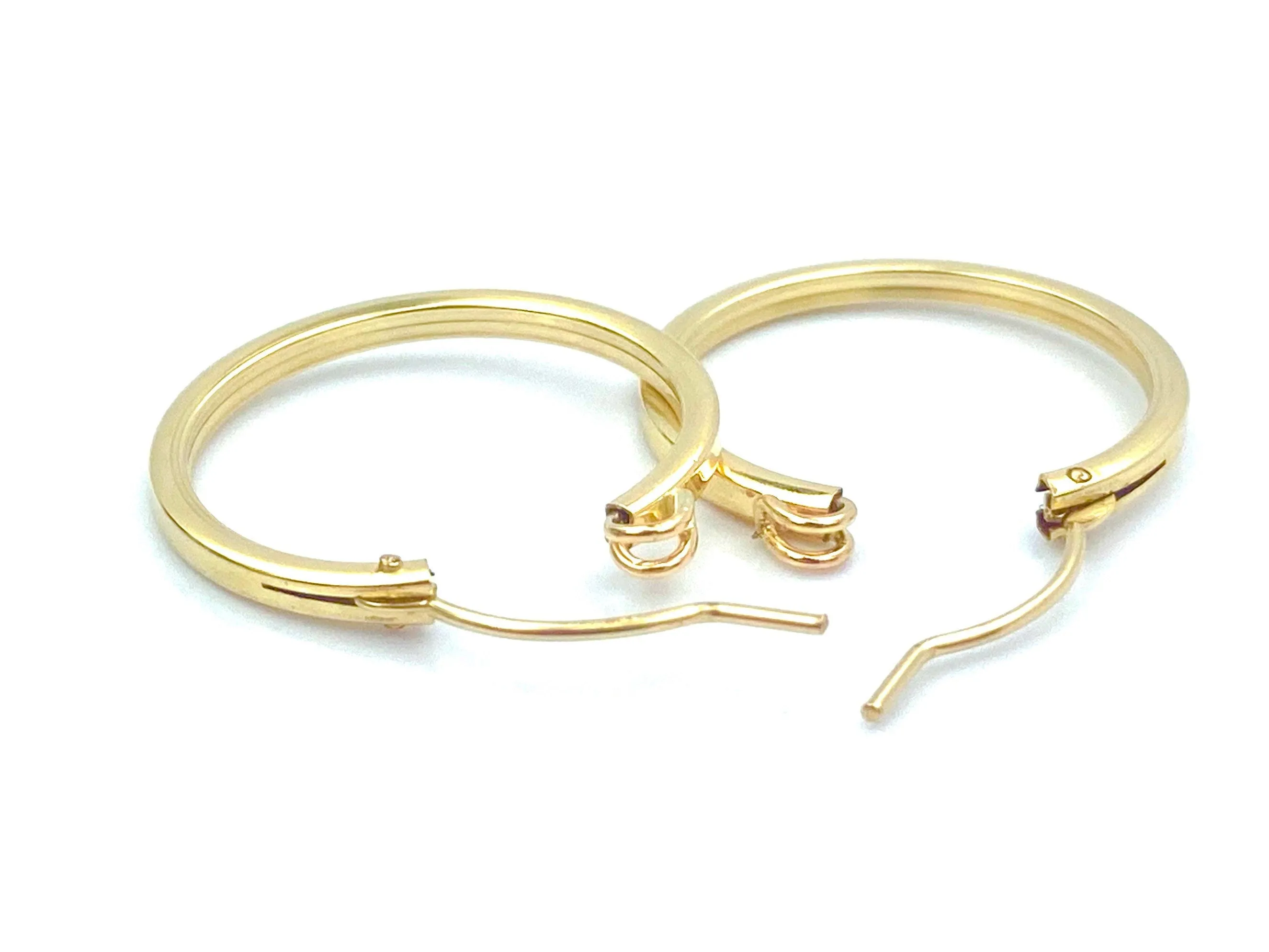 14KGF Square Hoops , Sku#070 SQC 1