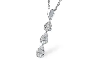 14KT Diamond Teardrop Necklace