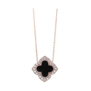 14Kt Rose Gold Diamond 1/4Ctw Necklace