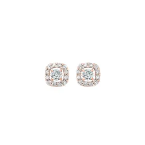 14Kt Rose Gold Diamond 1/5Ctw Earring