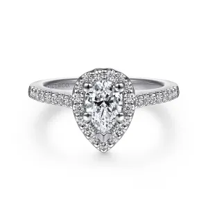 14KW Diamond Engagement Semi-Mount Ring, .32 CTW