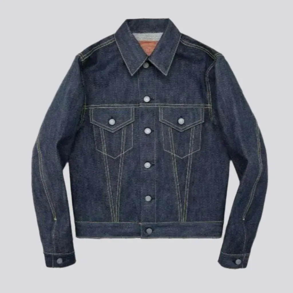 14oz trucker men's jean jacket